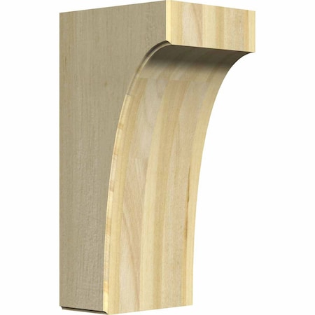 Ekena Millwork 5 1/4"W x 6"D x 12"H Clarksville Bracket, Rubberwood BKTW05X06X12CVRW